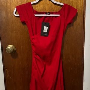 Brand new red bodycon dress from fashion nova